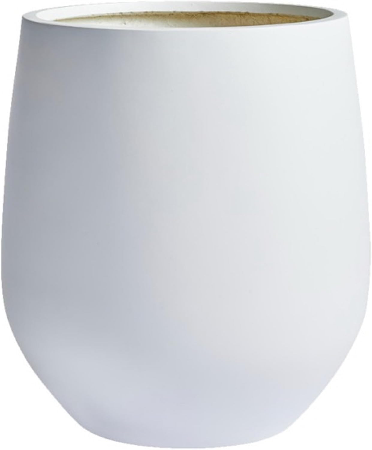 DTY Signature Mount Wilson 1-Piece Fiberstone Tapered Planter for Indoor/Outdoor, White, 16.7" H ... | Amazon (US)