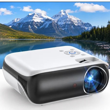 Groview Native 1080P Movie Projector, 4K Outdoor Projector with WiFi and Bluetooth, 350 ANSI Lumens, Auto Keystone & Electric Focu, 200" Display Home Theater Mini Projector for Indoor and Outdoor | Walmart (US)