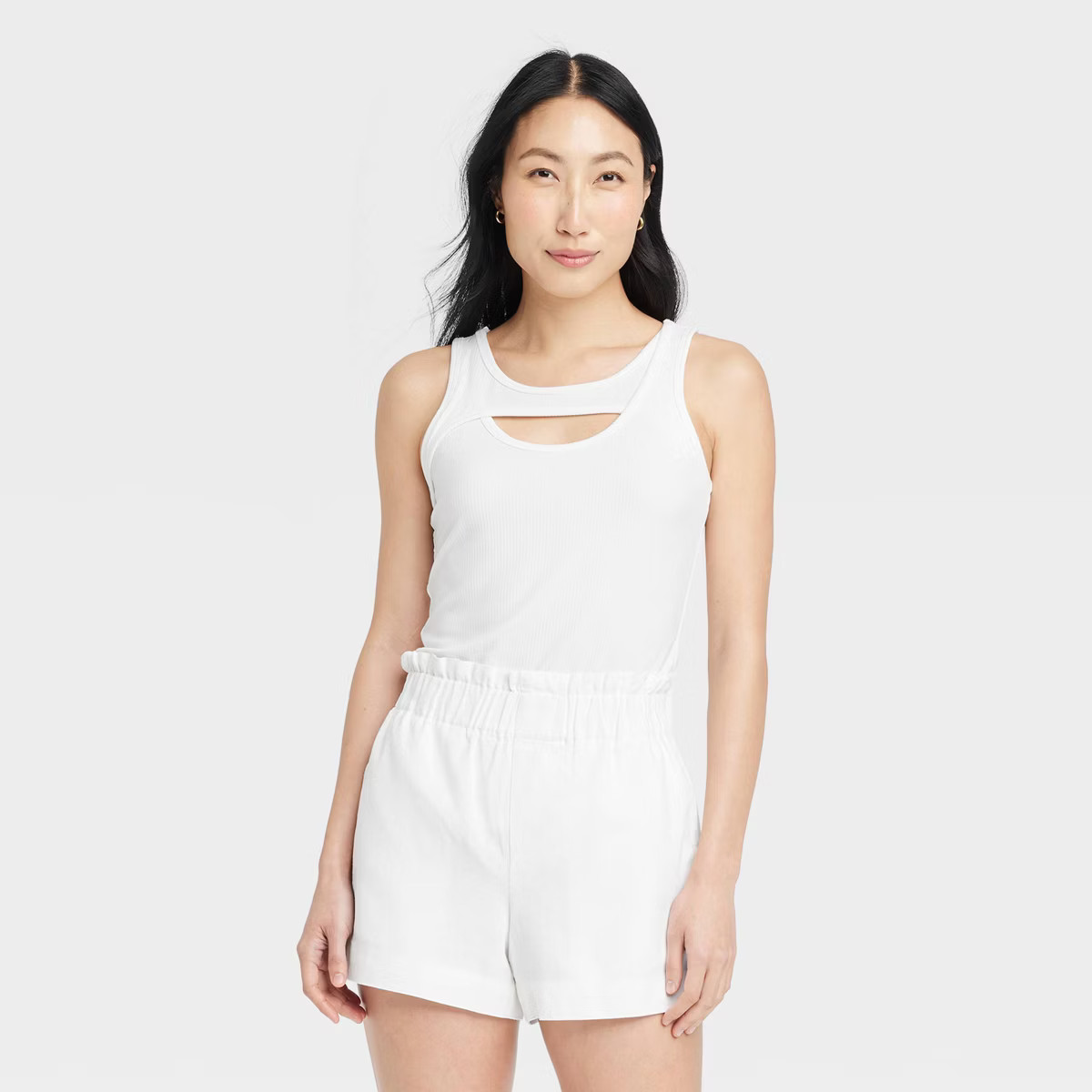 Women's Slim Fit Cut-Out Tank Top - A New Day™ | Target