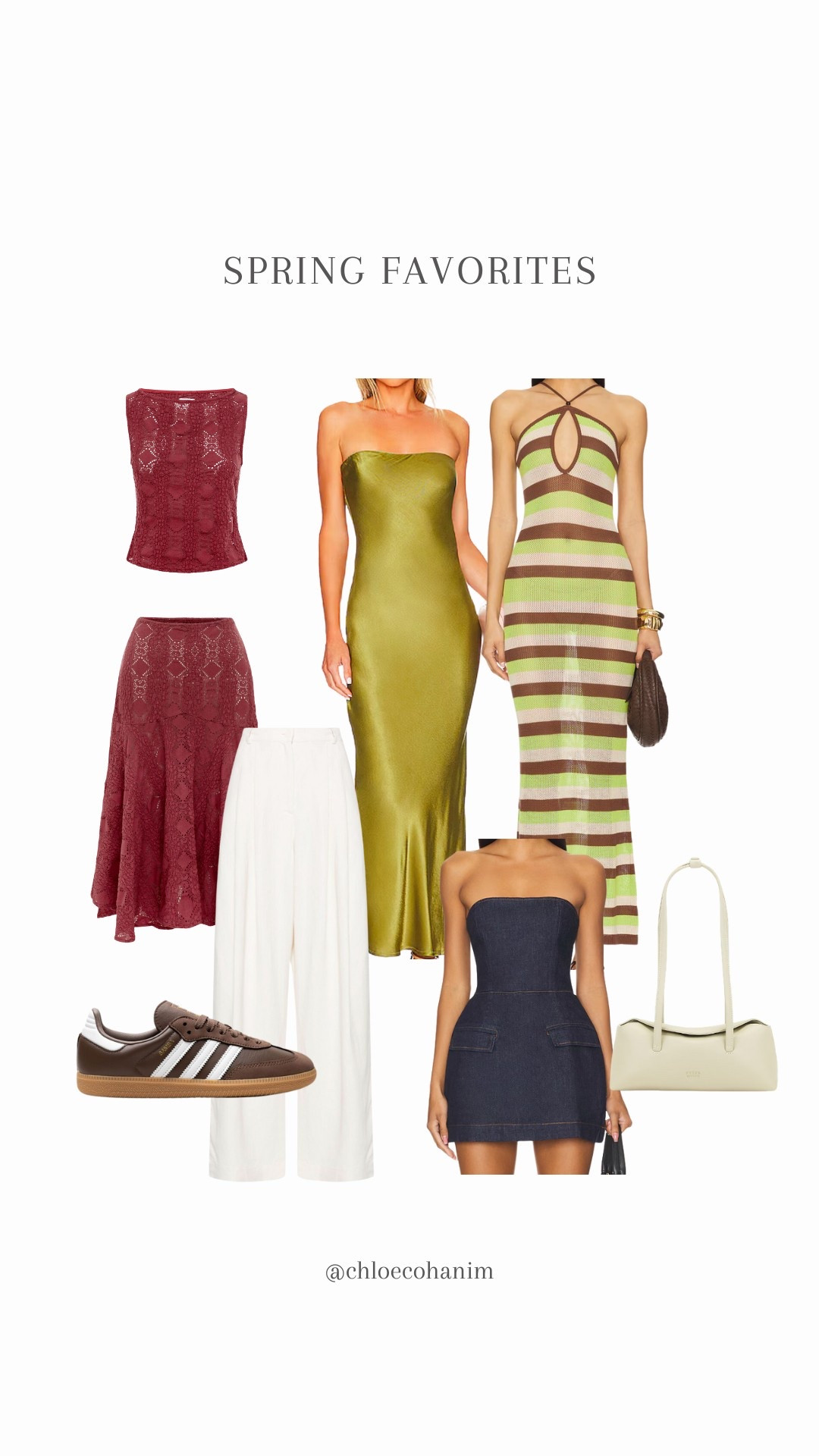 spring outfit ideas 2025, spring fashion favorites, cute spring dresses, matching sets for spring, denim mini dress outfit, wide leg pants look, knit striped dress, satin slip dress spring, capsule wardrobe spring, Gen Z spring fashion

#LTKSeasonal #LTKStyleTip