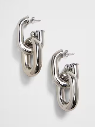 Chunky Drop Chain Link Earrings | Banana Republic Factory | Banana Republic Factory
