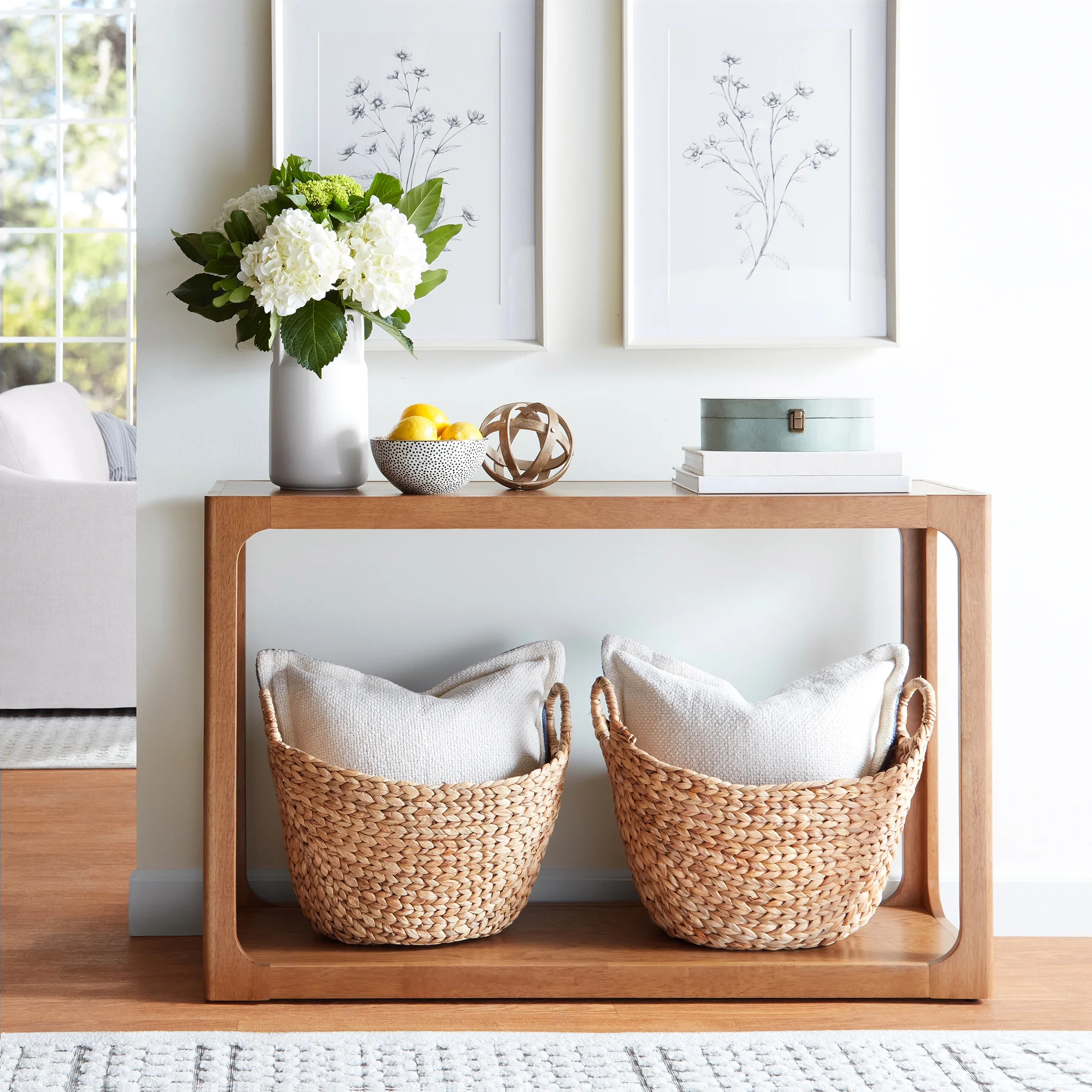 My Texas House Haven Console Table, Warm Brown | Walmart (US)