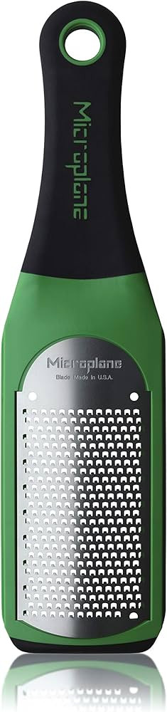 Microplane Artisan Series Parmesan Cheese Grater and Zester (Fine, Green) | Amazon (US)
