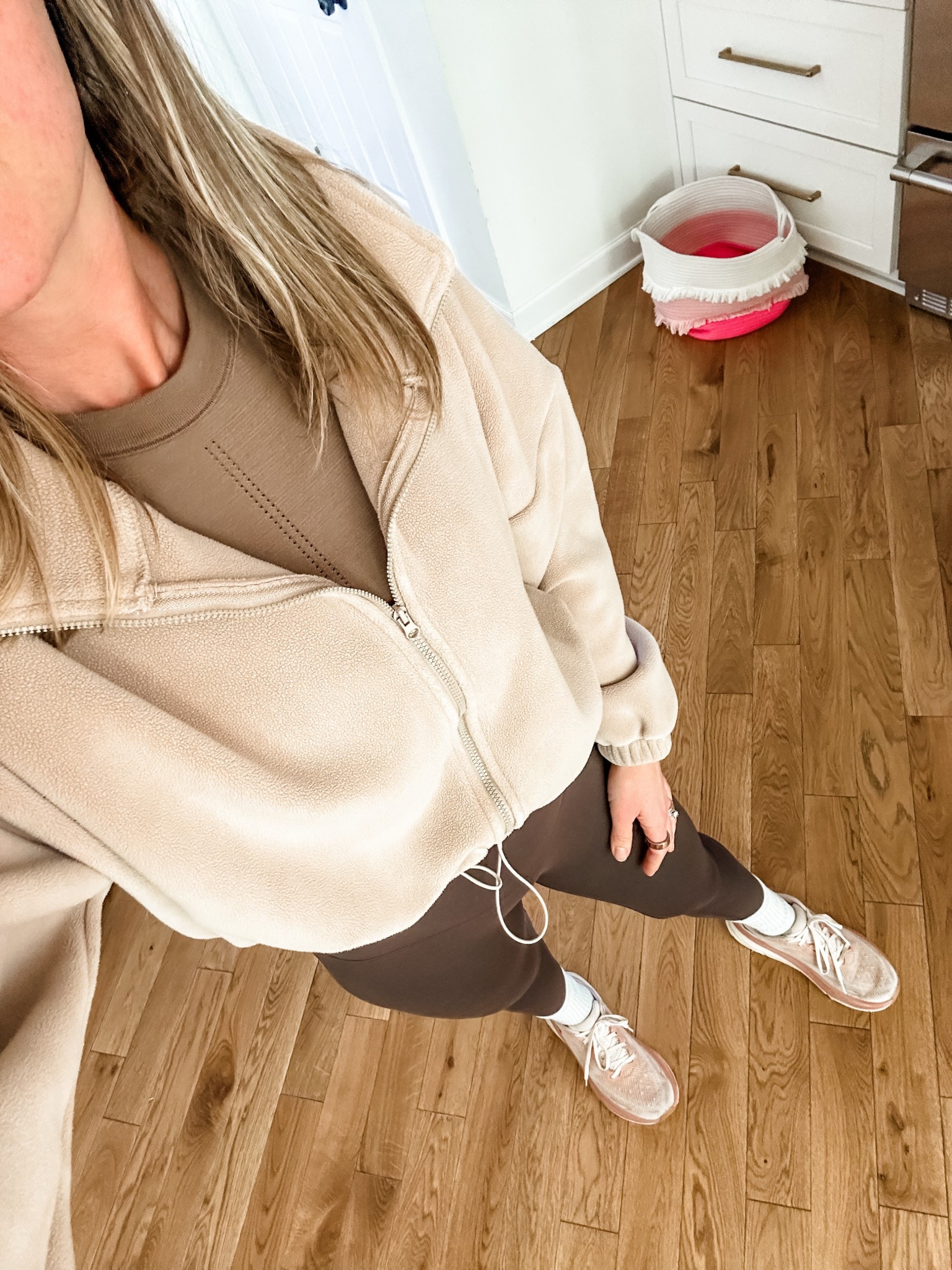 Outfit for a spring (chilly!) morning walk and park with the toddlers

#LTKActive #LTKfitnessgoals #LTKdayinmylife