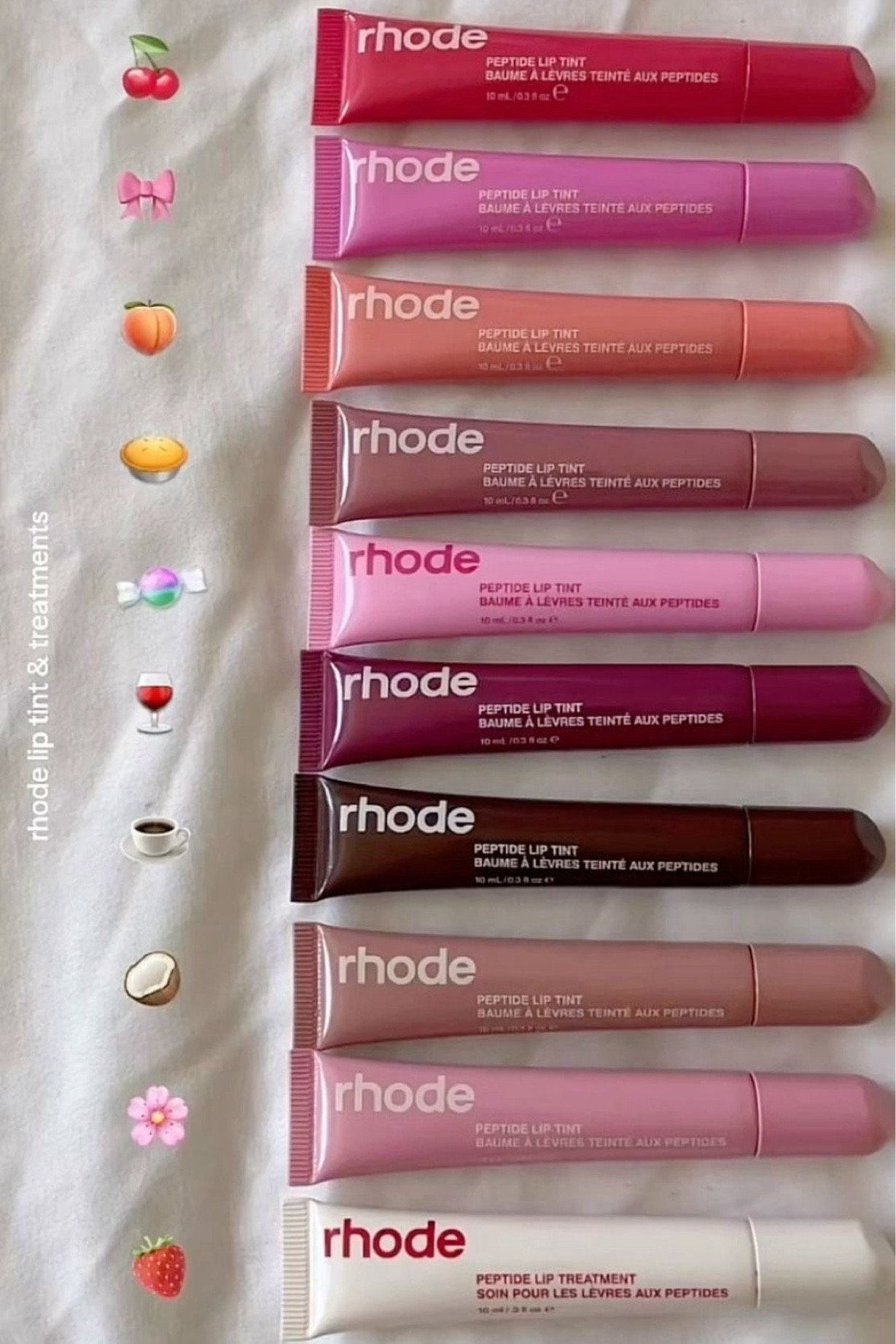 。。。rhode THE SUMMER PEPTIDE LIP TINTS Rhode Presents Limited Edition Summer Peptide Lip Tints
