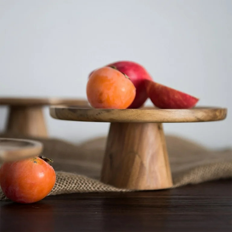 Wood Tray for Fruit Cake Dessert Stand Table Decoration Tea Party Cake Tools Home Decor Plate Foo... | Walmart (US)