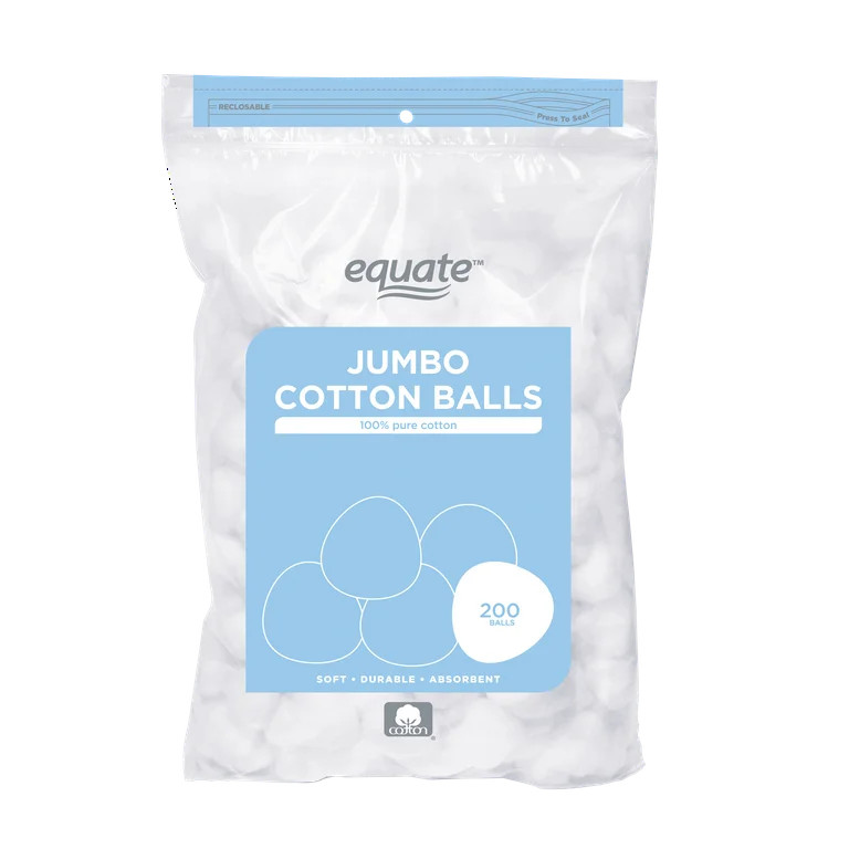 Equate Beauty Jumbo Cotton Balls, 200 Count | Walmart (US)