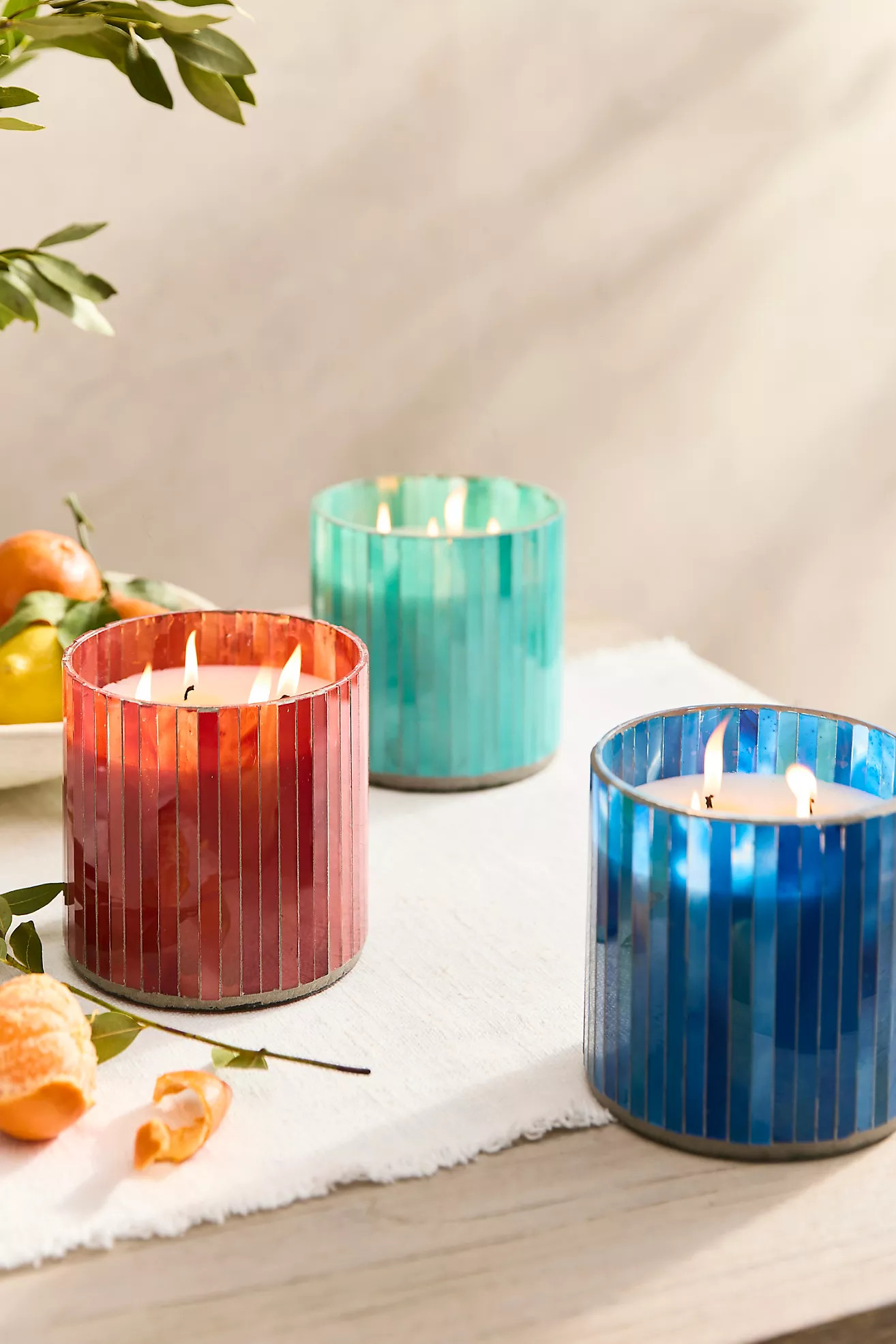 Mosaic Citronella Candle | Anthropologie (US)