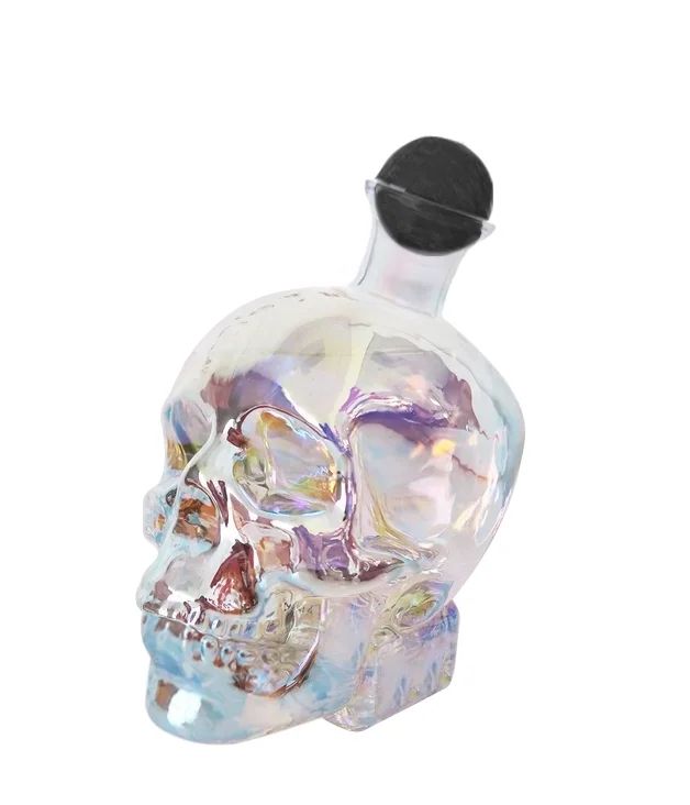 Way To Celebrate Glass Skull Shape Iridescent Decanter, 26.5oz | Walmart (US)