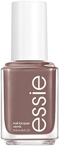 essie nail polish, Crochet Away, Handmade With Love collection, gray brown, 8-free vegan, 0.46 fl oz | Amazon (US)