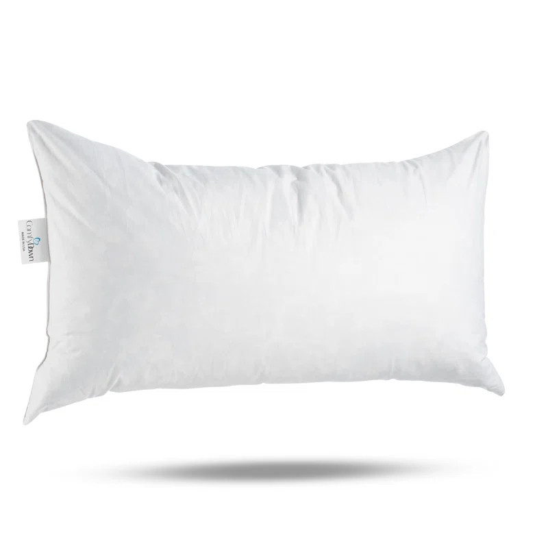 ComfyDown 95% Feather 5% Down Rectangle Decorative Pillow Insert Sham Stuffer | Wayfair North America