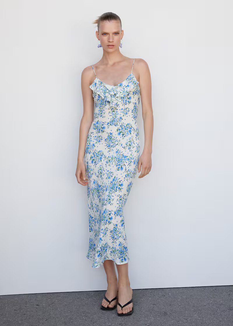 Ruffled floral dress | MANGO (US)