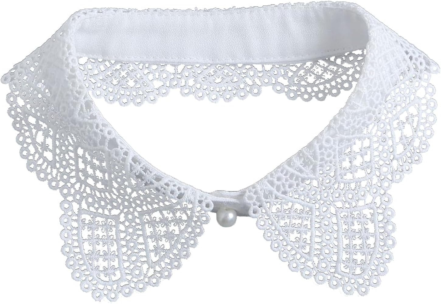 Hollow Out Lace Shirt Fake Collar White Versatile Decorative Detachable Blouse Stand Collar for W... | Amazon (US)