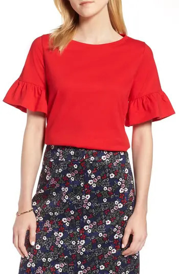Women's 1901 Ruffle Sleeve Top | Nordstrom