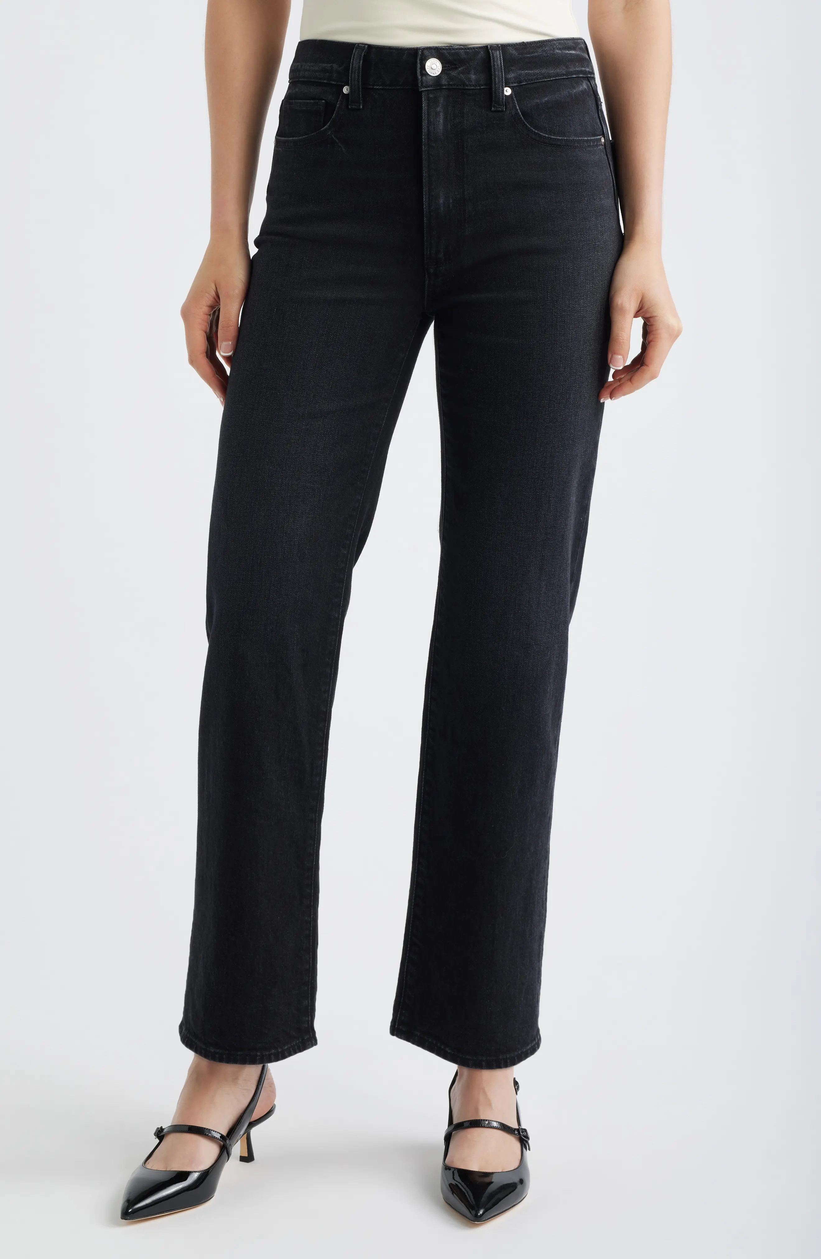Stevie High Waist Straight Leg Jeans (Women) | Nordstrom | Nordstrom