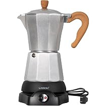 LAOION Cafeteras Electricas Modernas,6 Cup Portable Espresso Maker,300ml Moka Pot with Detachable... | Amazon (US)