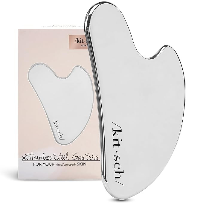 Kitsch Stainless Steel Gua Sha Facial Tools, Lymphatic Drainage Massager for Face, Chin & Jawline... | Amazon (US)