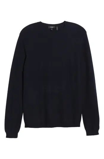 Men's Theory Medin C Cashmere Crewneck Sweater, Size Medium - Blue | Nordstrom