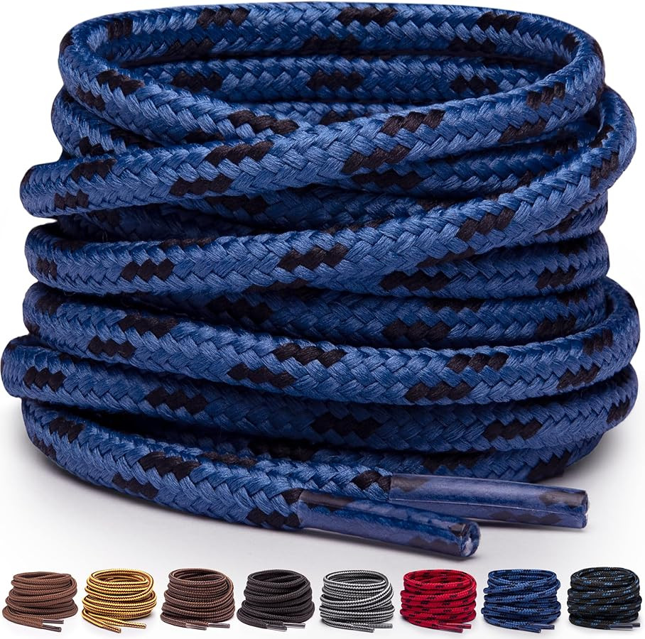 Miscly Round Boot Laces - Strong and Durable, Work Boot Laces and Hiking Shoes | Amazon (ES)