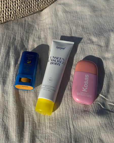 my favorite sunscreens at the moment 🫶🏽 

#LTKbeauty #LTKtravel #LTKunder50