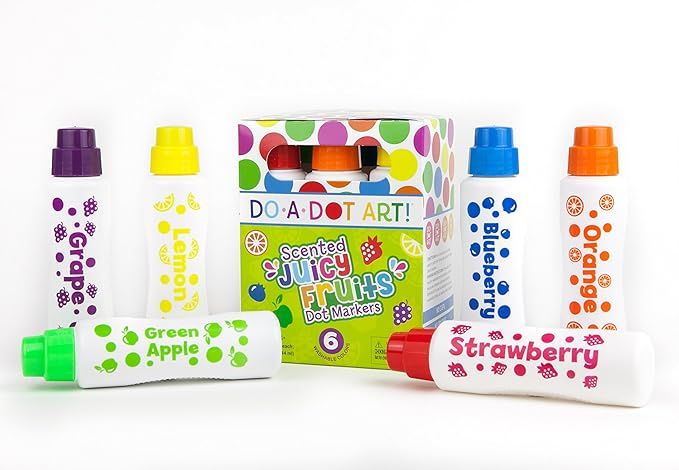 Do A Dot Art Fruit Scented Washable Dot Markers for Kids and Toddlers Educational Set of 6 Pack, ... | Amazon (US)