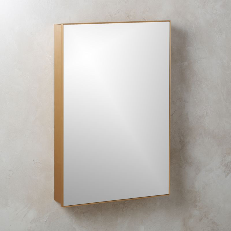 Infinity Brass Medicine Cabinet 24"x36" + Reviews | CB2 | CB2