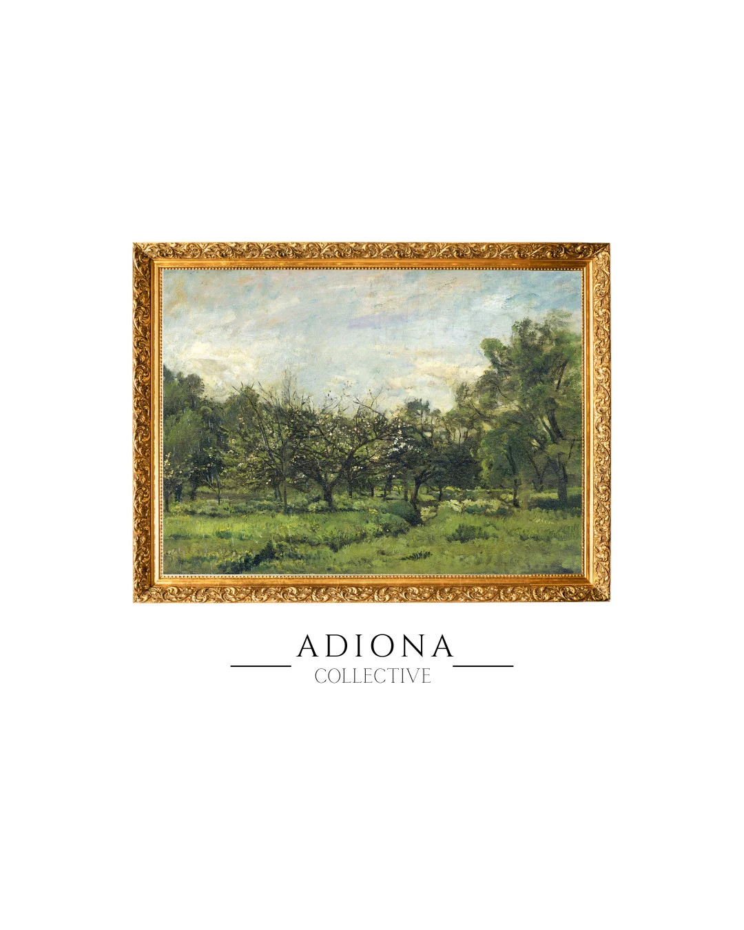 Green Trees Painting Vintage Landscape Oil Painting Vintage Artwork Printable Artwork PRINTABLE D... | Etsy (US)