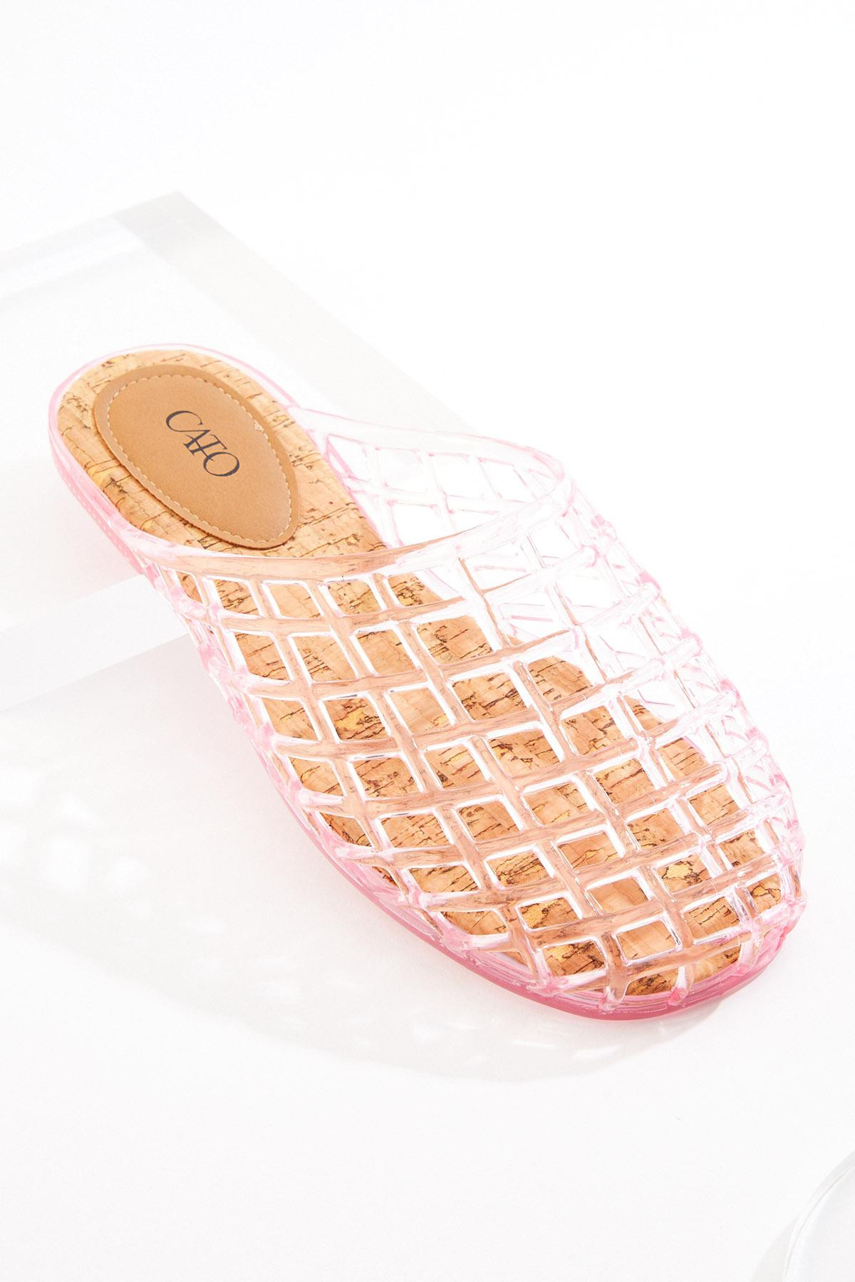 Caged Jelly Mule Flats | Cato Fashions