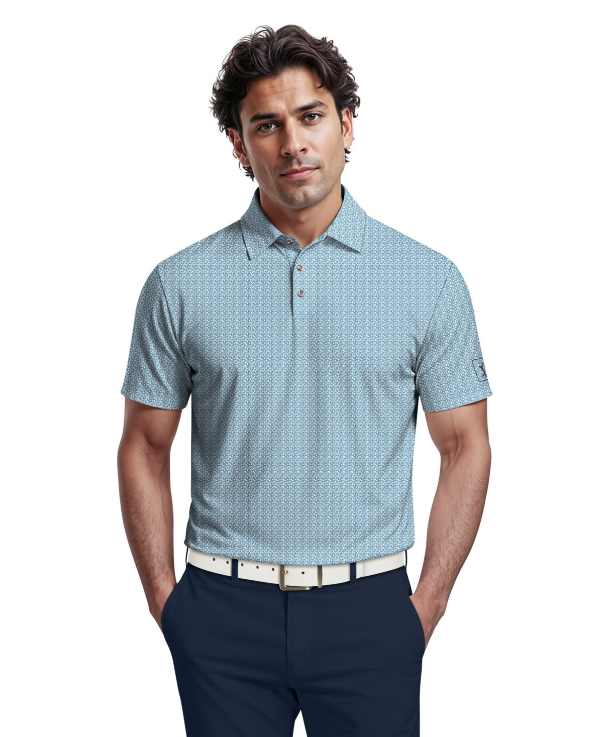 Pga Tour Men's Short-Sleeve Polo Shirt - Swim Cap | Macy's