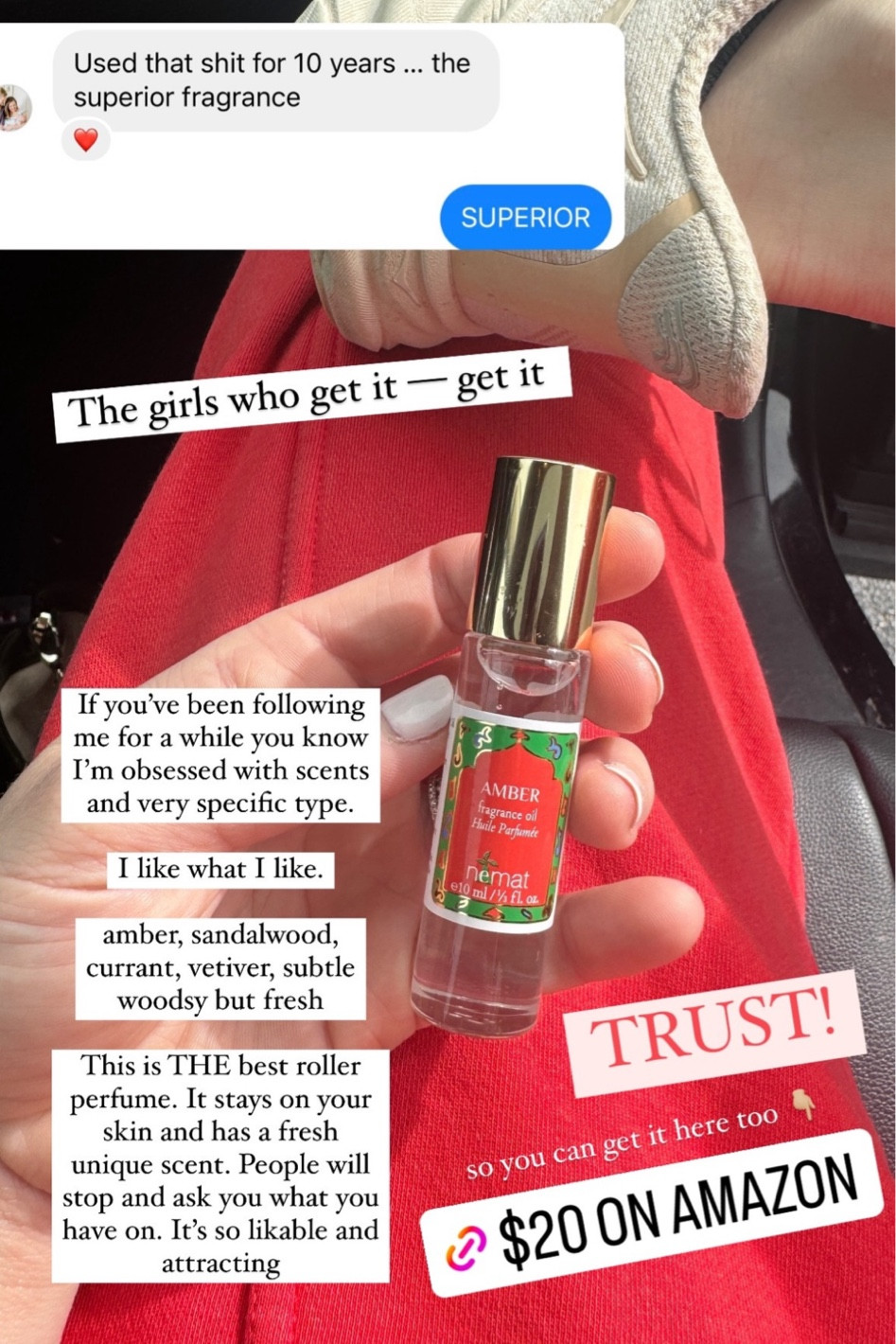 Unlock compliments with this scent! This affordable Amazon find is my secret to always smelling amazing. Trust me, this fragrance is a game-changer!

#LTKStyleTip #LTKFindsUnder50 #LTKBeauty