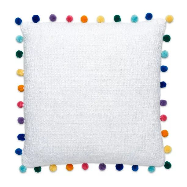 Gap Home Kids Organic Cotton Decorative Pillow with Pom Walmart Finds Walmart Deals Walmart Sales | Walmart (US)