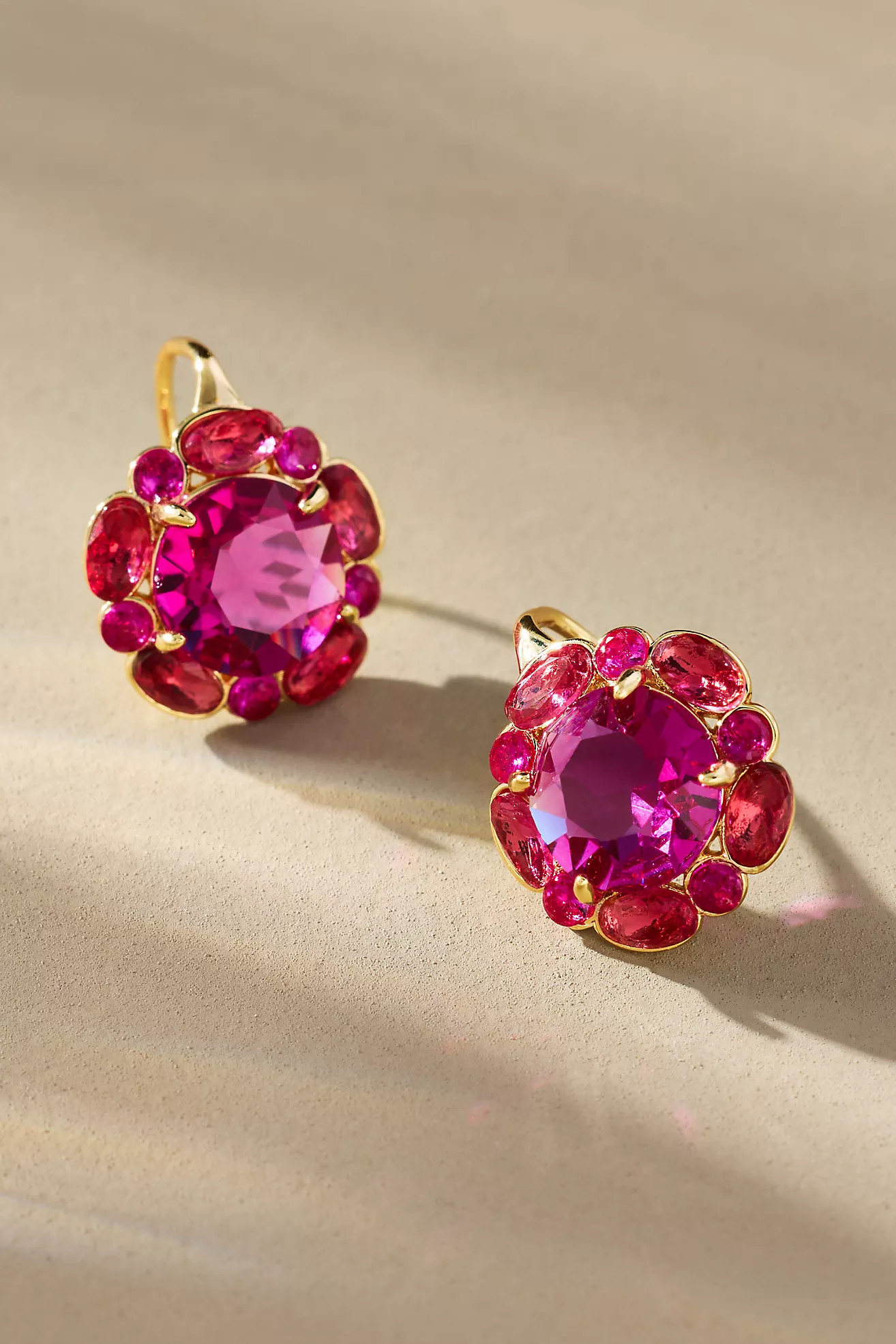 Floral Crystal Drop Earrings | Anthropologie (US)