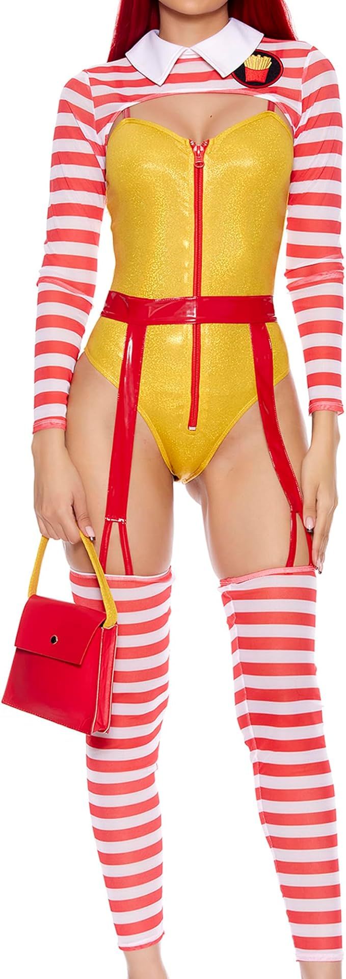 Forplay Women's Size Me Up Sexy Fast Food Costume, Multicolor | Amazon (US)