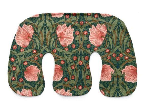 Vines Greenery coral blooms twin z nursing pillow cover orange | Etsy | Etsy (US)