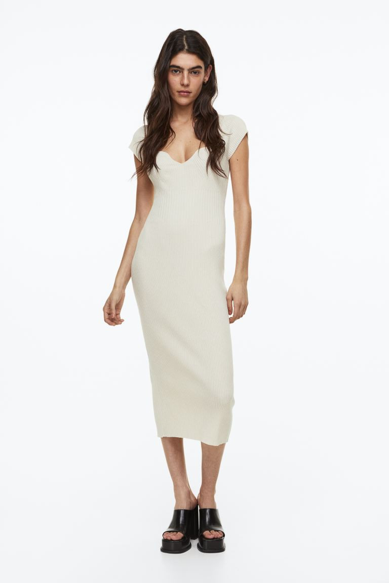 Bodycon-Kleid in Rippstrick | H&M (DE, AT, CH, NL, FI)