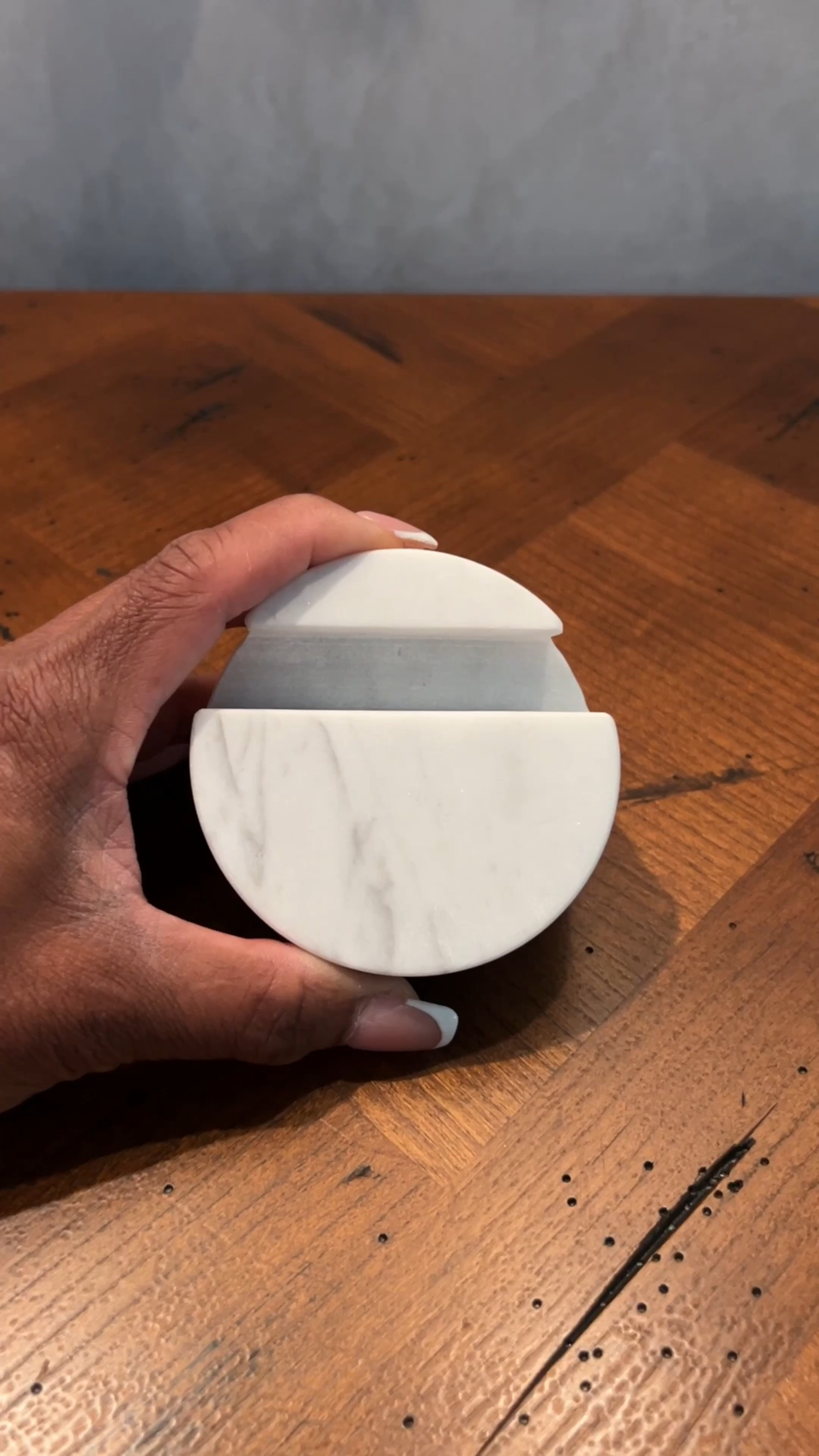 Chic way to place your cell phone. Heavy marble base and my iPhone 15 remains standing  

#LTKHome