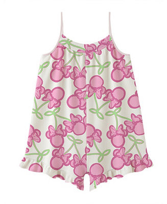 Girls' 2T-6X Minnie Sleeveless Romper | Macy's