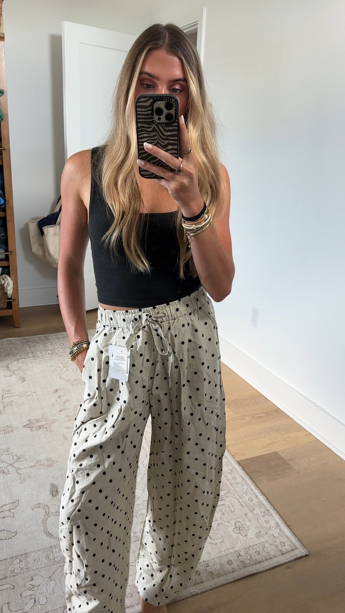 Amazon size small Women Polka Dot Pants Linen Blend Wide Leg High Waist Drawstring Casual Loose Vacation Lounge Palazzo Trousers

#LTKootd #LTKSaleAlert #LTKSeasonal