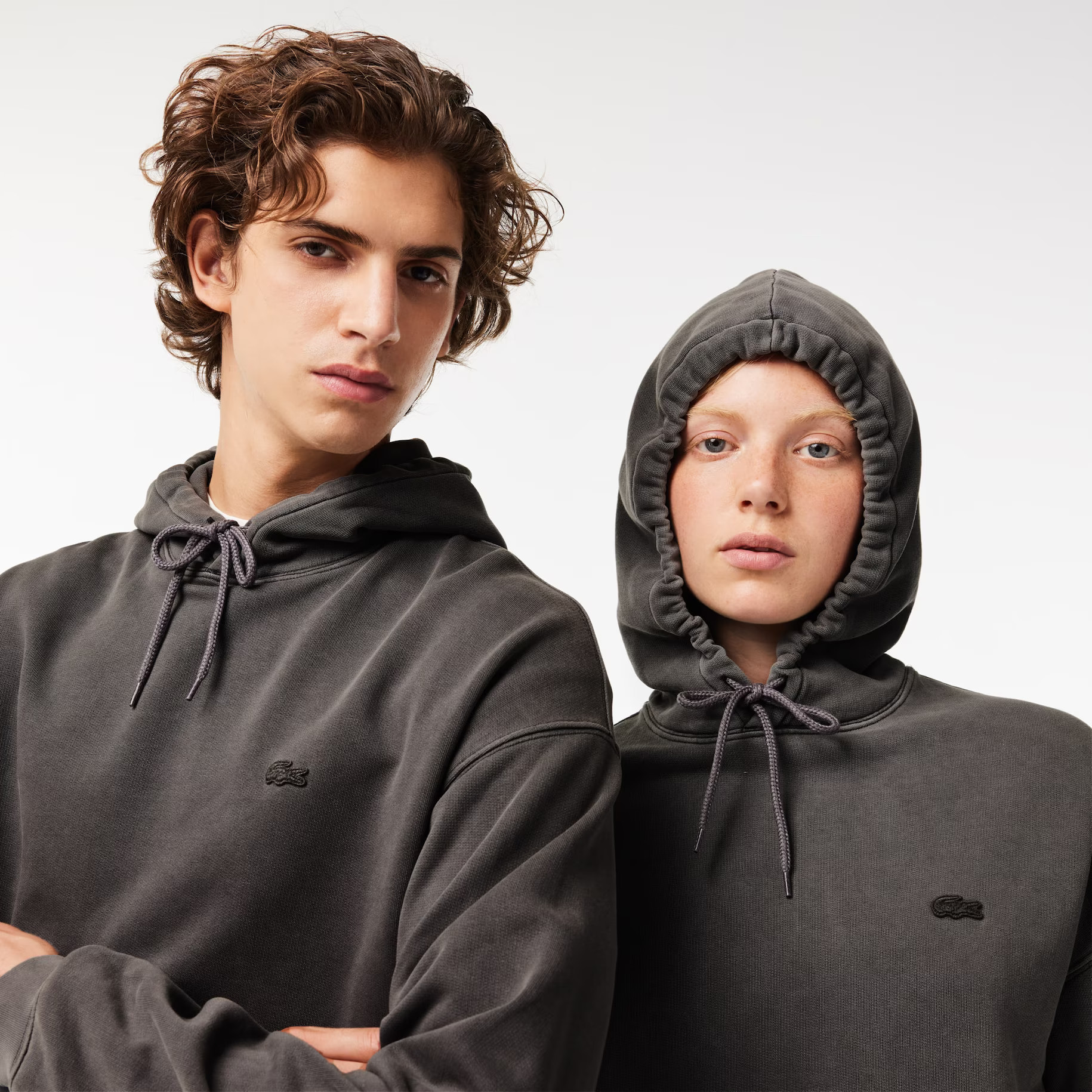 Loose Fit Cotton Fleece Jogger Hoodie | Lacoste (US)