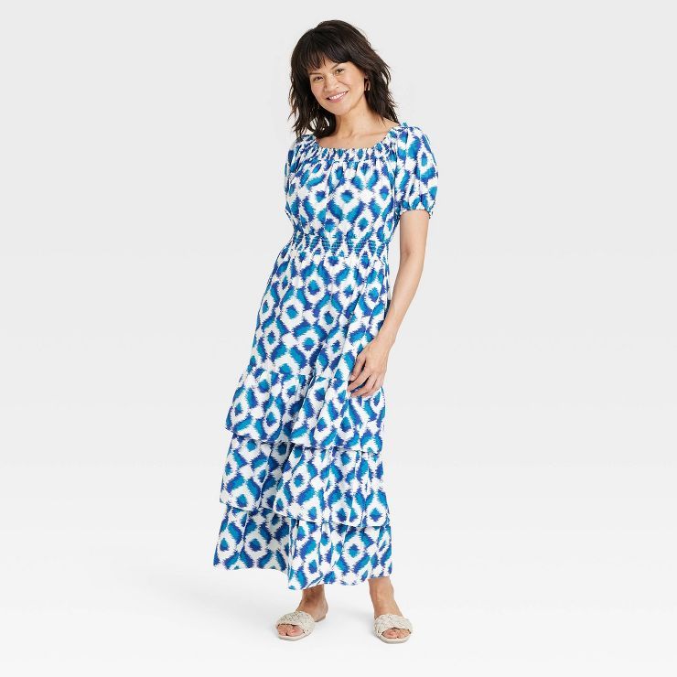 Women's Puff Short Sleeve A-Line Dress - Knox Rose ™ | Target