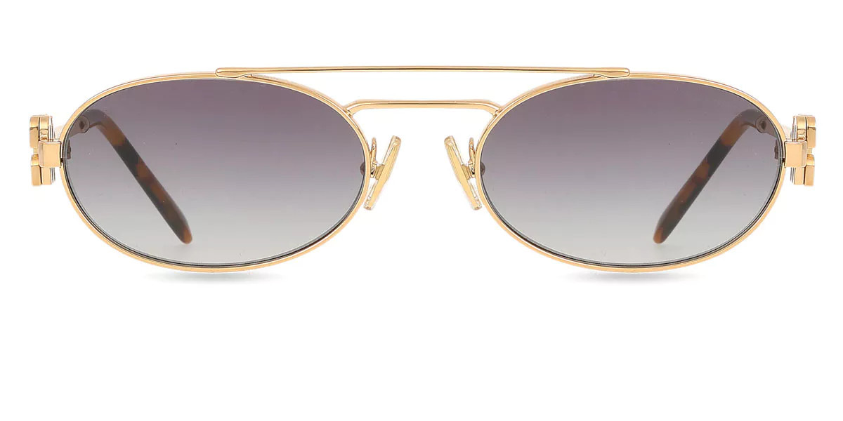 Miu Miu MU54ZS 7OE5D1 Women’s Sunglasses Gold Size 53 | SmartBuyGlasses Global