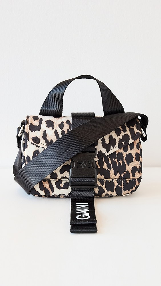 GANNI Recycled Tech Leopard Mini Satchel | Shopbop | Shopbop