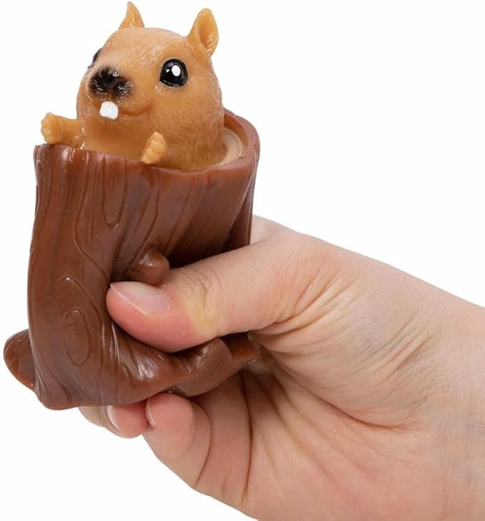 Schylling Nutty Squirrel Popper Toy - Squish Toy - Age 3+ (Pack of 1) | Amazon (US)