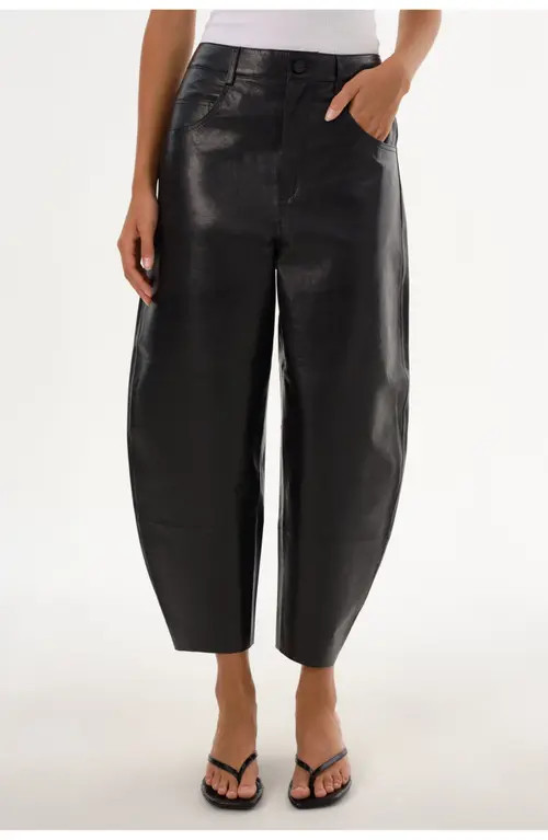 LAMARQUE FENNE | Leather Tapered Pant in Black at Nordstrom, Size Xx-Small | Nordstrom