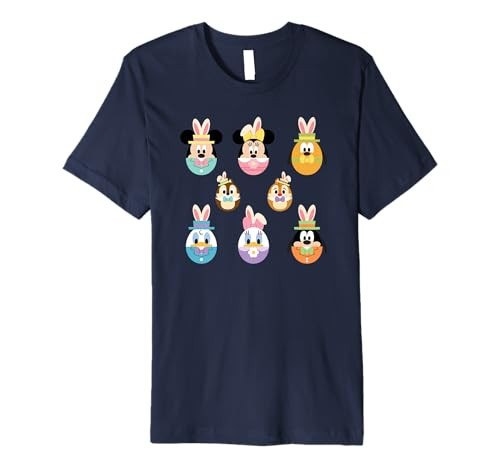 Disney Mickey Mouse & Friends Cute Easter Bunny Easter Eggs Premium T-Shirt | Amazon (US)