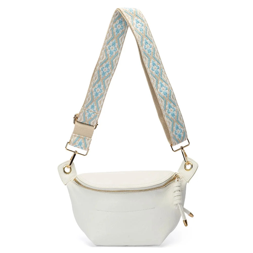 BUTIED Fanny Pack Women Small Crossbody Sling Bags Versatile Ladies Retrol Chest Bag Double Strap... | Walmart (US)