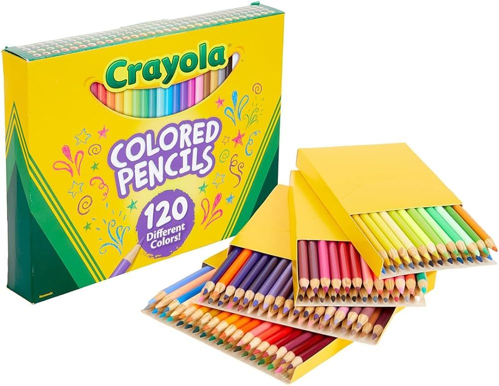 Crayola Colored Pencils Set (120ct), Coloring Book Pencils, Kids Art Supplies, Bulk Colored Penci... | Amazon (US)