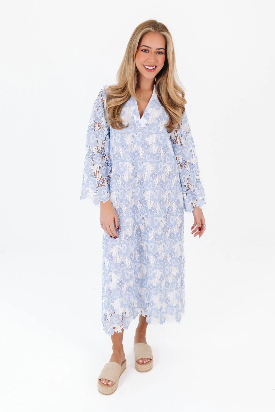 The Maggie Lace Midi Dress | J.Marie