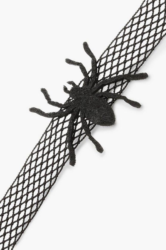 Halloween Fishnet & Spider Choker | Boohoo.com (US & CA)