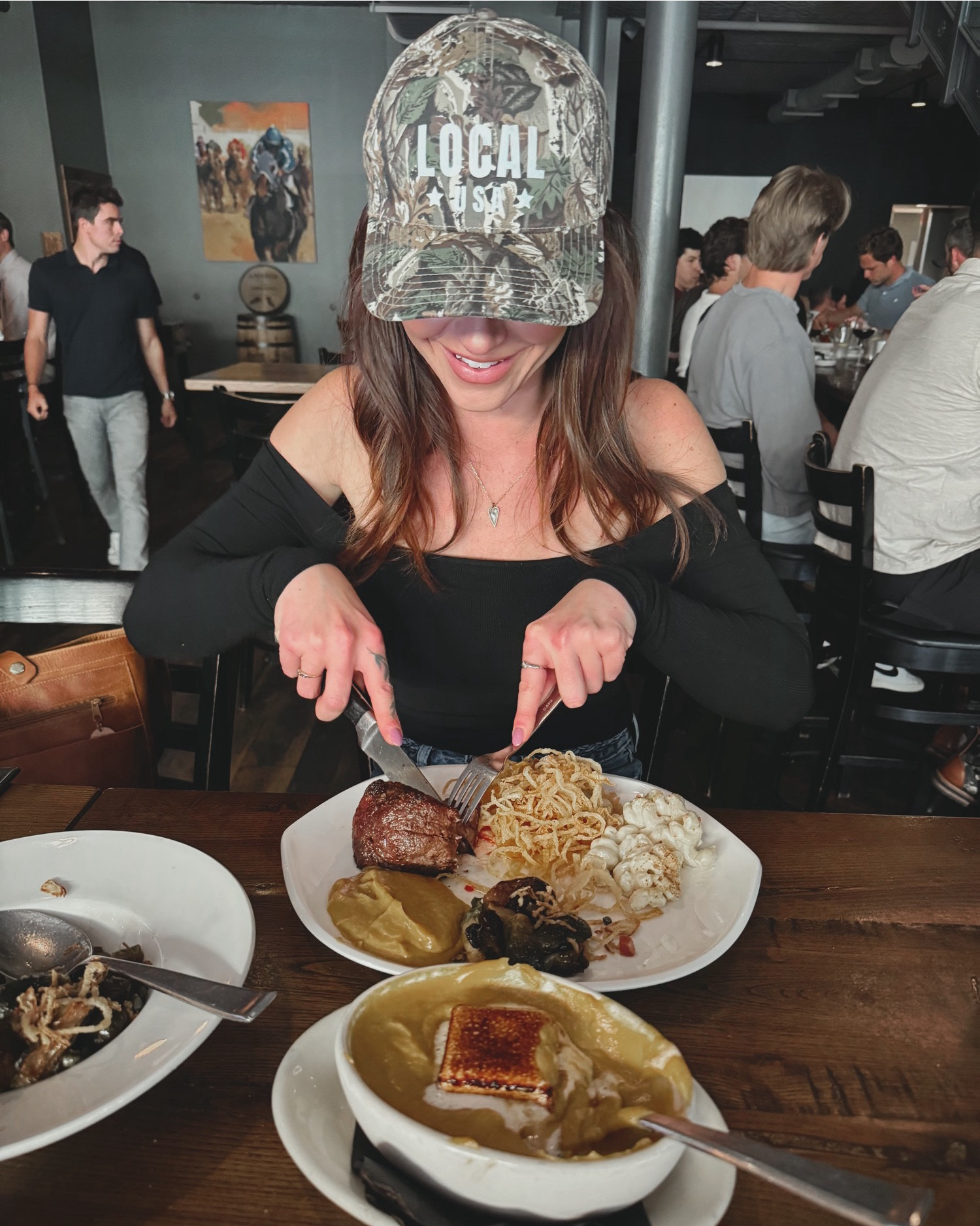 my therapist once said,

“If a snake bit you, would you chase it down just to ask why it bit you?”

It’s one of my faves 💭

Happy hump day 🫶

Date night ootd &/or 
Country concert vibe 
- OTS black @Klassy network long sleeve tshirt with jeans, western miles, and a camo hat to hide my hair and also support my country 🇺🇸

@Tony’s steakhouse in Lexington, KY is soooo good yall! If you haven’t been, go 🤤

#LTKStyleTip #LTKSaleAlert #LTKBeauty